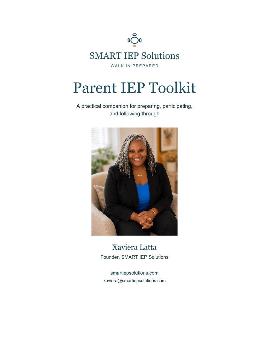 Preview of the Parent IEP Toolkit cover